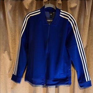 Adidas Royal Blue Track Jacket with Stripes Size XL